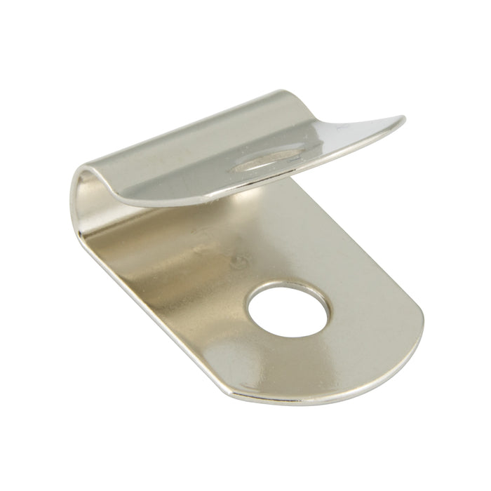 Clip uniquement pour anneau en D Largeur 3/4 po x longueur hors tout 13/16 po Acier nickelé par Spaenaur Inc.