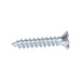 Tapping Screw, Flat Head Slotted Drive, Type AB, #4 x 1/2" Length, Steel Zinc Plated by Spaenaur Inc.