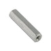 Hex Spacer, (Tapped) Threaded #4-40 UNC, 1/4" A.F. x .125" LGTH Aluminum Alloy 2011T3 by Spaenaur Inc.