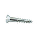 Wood Screw, Oval Head 90° ctsk., Slotted, #10 x 3/4" Length, Steel Zinc Plated, ASME/ANSI B18.6.1 by Spaenaur Inc.