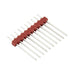 Square Pin 10 Circuit Kk Interconnection System .100"(2.54mm) Centre Spacing Series 4030-10A Nylon - Red 94V-O, Pin - Brass Tinned, Flame Retardant by Molex®