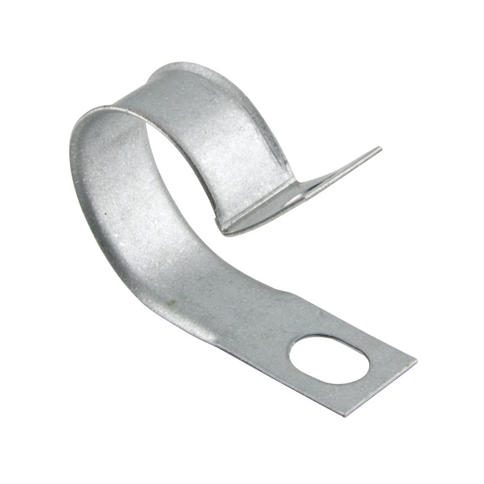 Cable & Wire Clip, Light-Duty Closed Type - Furnished Open, 9/16" DIA Capacity, .656" C to C Steel Hot Dipped Galvanized