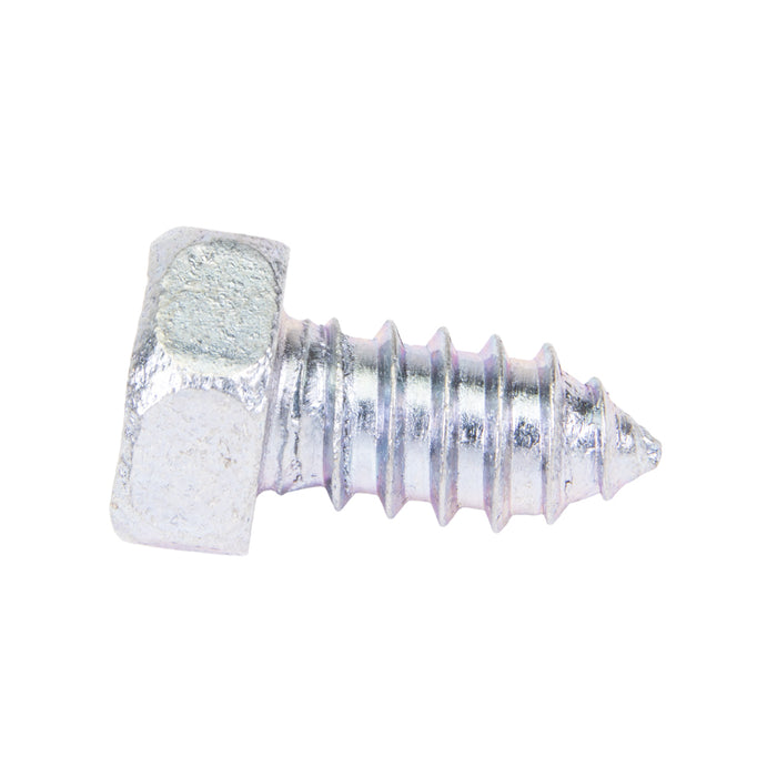 Tapping Screw, Hex Head Unslotted Drive, Type AB, 5/16" x 5/8" Length, Low Carbon Steel Trivalent Zinc Plated