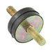 Anti-Vibration Mount, Double-Ended Type A, Max Load 109 Lbs 25mm x 10mm (M6X18) Natural Rubber / Steel Plates 57 Duro by Spaenaur Inc.