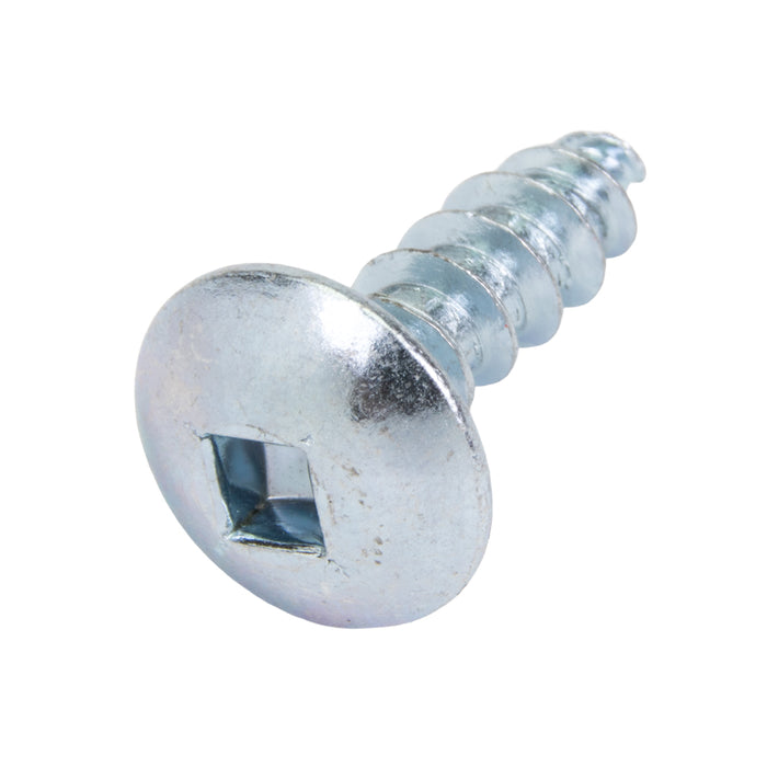 Tapping Screw, Truss Head Square Socket Drive, Type A, #10 x 5/8" Length, Low Carbon Steel Trivalent Zinc Plated by Spaenaur Inc.
