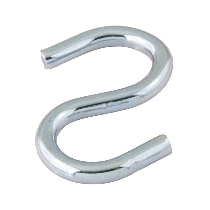 "S" Hook for Rubber Tie Down 4-1/2" O/A LGTH x 0.187" Wire DIA. Steel Zinc Plated