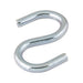 "S" Hook .141" Wire DIA, 1-1/2" O/A Length C-1010 Steel Bright Zinc Plated by Spaenaur Inc.