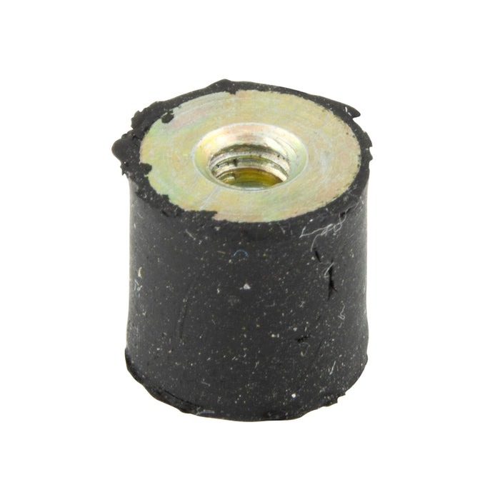 Anti-Vibration Mount, Cylindrical W/ Twin Inserts 40mm OD x 30mm HT x M10 THRD Vulcanized Natural Rubber 50-60 Duro by Spaenaur Inc.