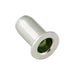 Écrou à riveter aveugle Rivkle à tête cylindrique plate, extrémité ouverte, sans clé, plage de serrage M4 x 1,0-2,0 mm, pour trou de 6 mm de diamètre, acier zingué transparent par Spaenaur Inc.