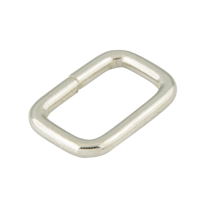 Oblong Tuck Loop ID 1 1/2" W x 1/2" H,.120" Wire DIA Steel Wire Nickel Pl by Spaenaur Inc.