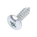 Tapping Screw, Truss Head Phillips Drive, Type AB, #10 x 1/2" Length, Low Carbon Steel Trivalent Zinc Plated by Spaenaur Inc.