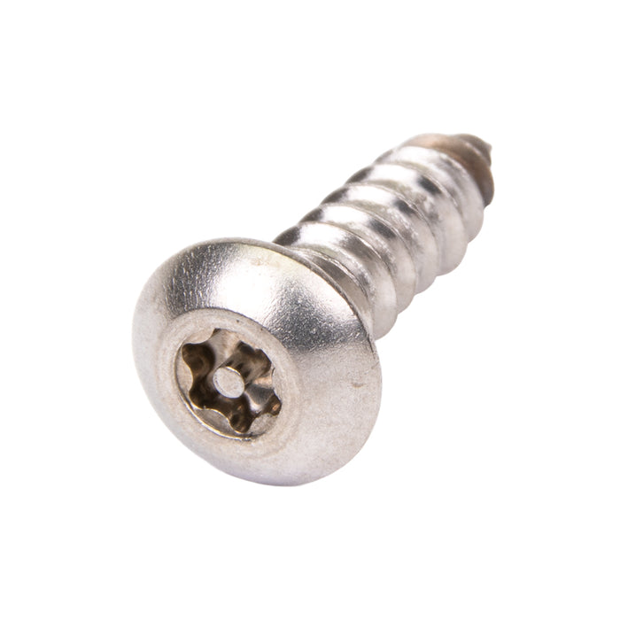 Tapping Screw, Button Head Torx Drive, #8 x 1/2" Length, Stainless Steel by Torx®