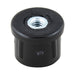 Plug Glide for 16/18 GA. Round Tube 1-3/4" x 5/16" - 18 Polyethylene Color Black with Metal Insert by Spaenaur Inc.