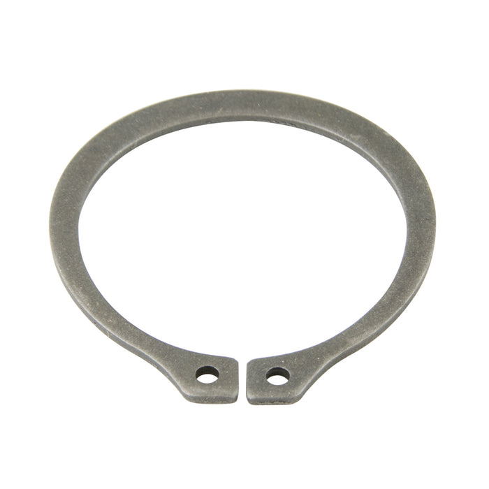 Anneau de retenue externe (courbé) 25/32 po de diamètre d'arbre x 0,722 po de diamètre libre, en acier à ressort à haute teneur en carbone, sans revêtement, fabriqué par Spaenaur Inc.