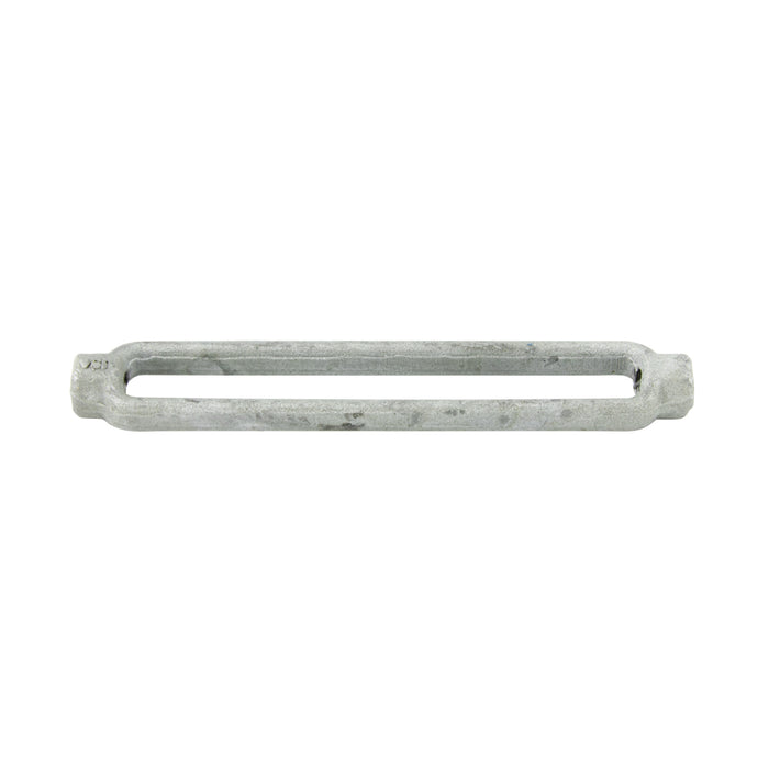 Turnbuckle Body with One Right Hand And One Left Hand Thread 5/8" - 11 UNC x 6" Take-Up 7-7/8" Oal, 15/16" Head Length 1030 Steel Drop forged Hot Galvanized Finish