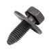 Machine Screw, Hex Head Bolt With Conical Washer Head, Unslotted Drive, 8 mm x 1.25 x 25 mm Length, Steel Plain by Spaenaur Inc.
