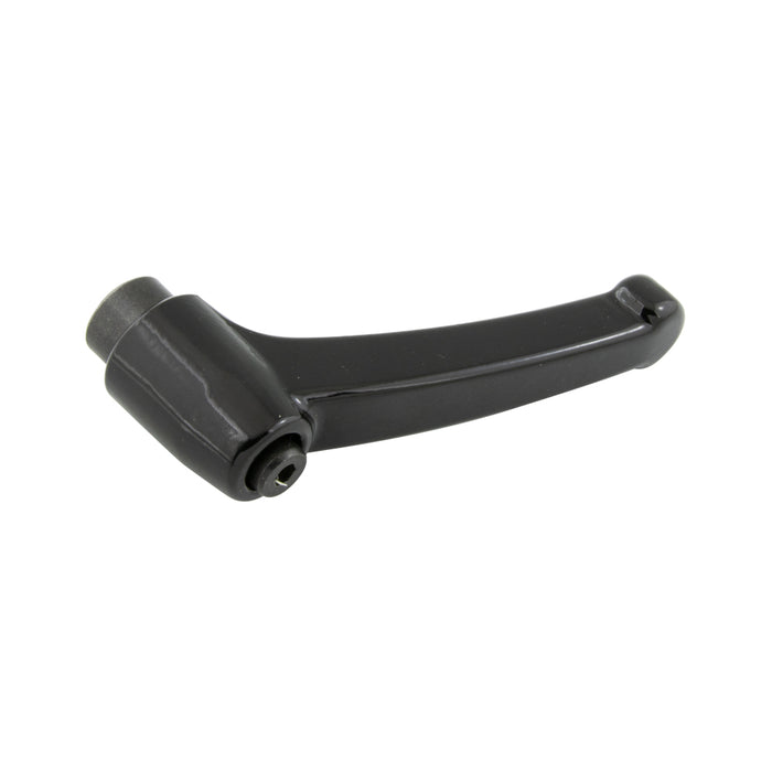 Indexed Clamping Lever, Female THRD 4.22" Length, 3/8"-16 Thread 2.56" Overall Height Zinc Diecast, Black