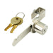 Serrure à cliquet pour porte coulissante, 2 clés, longueur totale 4 po, acier chromé brillant, par Spaenaur Inc.