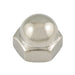 Écrou borgne, M12 x 1,75 mm, largeur hors tout : 18,0 mm, hauteur : 16,0 mm, acier nickelé, conforme à la norme DIN 917, fabriqué par Spaenaur Inc.