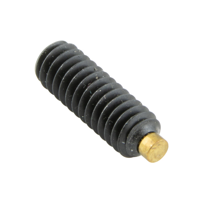 Hex Socket Set Screw with Brass Tip 3/8" - 24 UNF x 1" Alloy Steel Not Plated