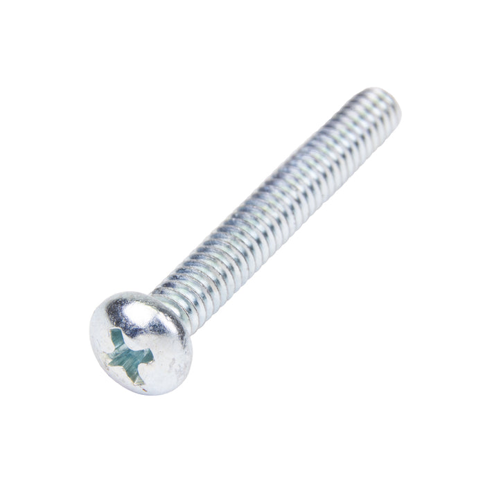 Machine Screw, Round Head, Phillips Socket Recess Drive, #10-24 UNC x 5/8" Length, Steel Zinc Plated by Spaenaur Inc.
