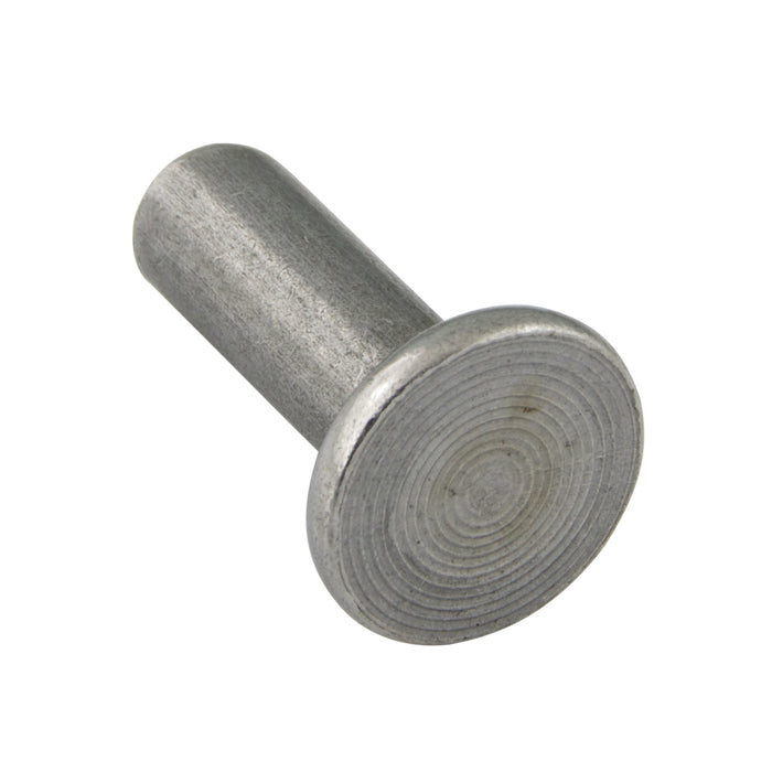 Rivet en acier massif à tête plate 1/4 po de diamètre x 1 1/2 po de longueur C1008 Acier recuit ANSI B18.1.1-1972 (R1981) par Spaenaur Inc.