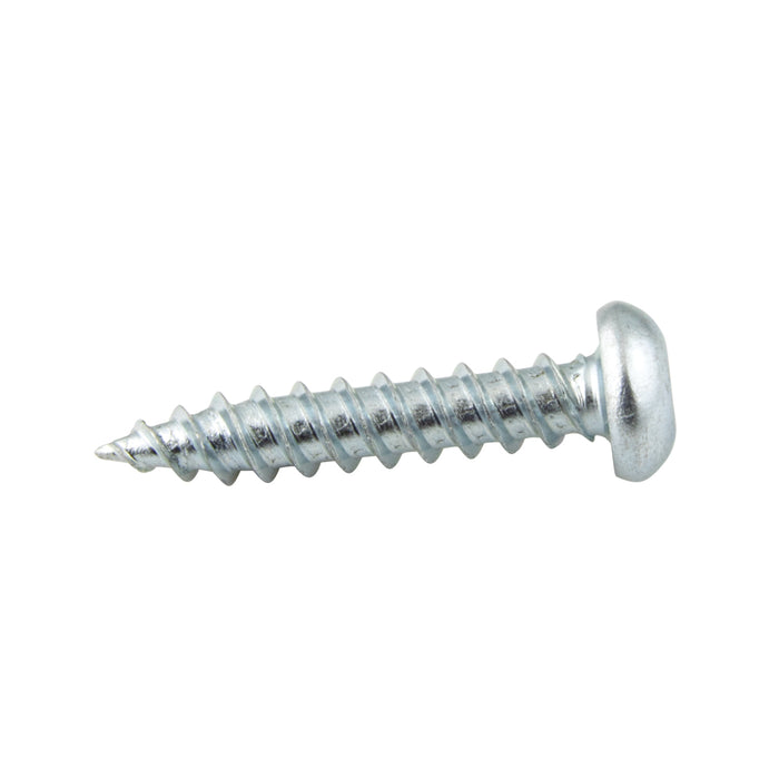 Wood Screw, Round Head, Square Socket, #12 x 1-3/4" Length, Low Carbon Steel Trivalent Zinc Plated, ASME/ANSI B18.6.1