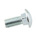 Carriage Bolt, Round HD Square Neck 5/16"-18 UNC x 2-1/4" Full Thread Low Carbon Steel Bright Zinc Plated by Spaenaur Inc.