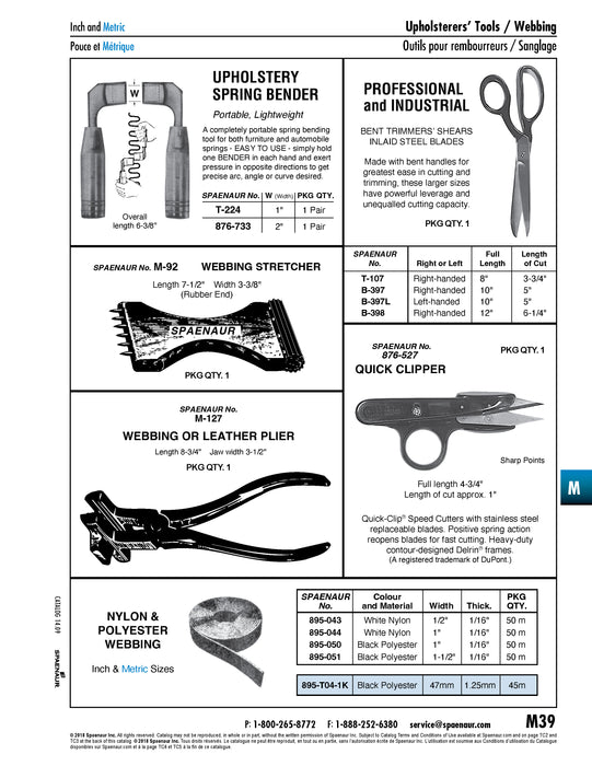 Cisailles professionnelles et industrielles pour coupes courbes, pour droitiers, longueur totale 30,5 cm, longueur de coupe 15,9 cm, lames en acier incrusté