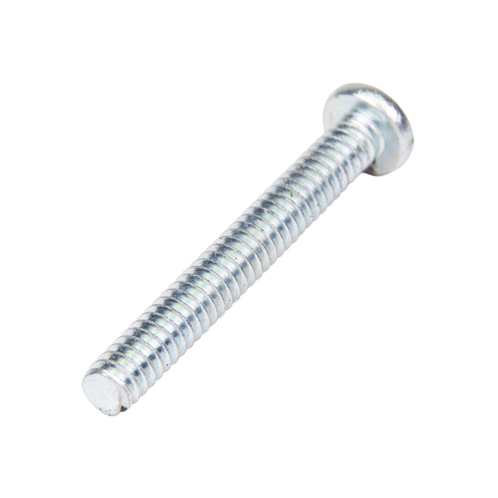 Machine Screw, Round Head, Phillips Socket Recess Drive, 1/4"-20 UNC x 3/8" Length, Steel Zinc Plated by Spaenaur Inc.
