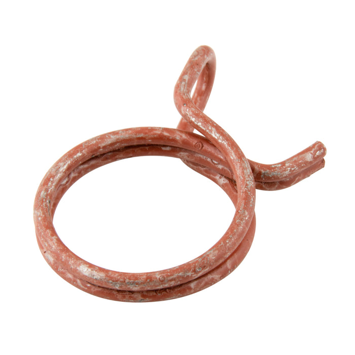 Double Strand Wire Type Hose Clamp 0.688" Nom Clamp DIA x .070" Wire DIA High Tensile Wire Zinc Pl Red Colour by Spaenaur Inc.