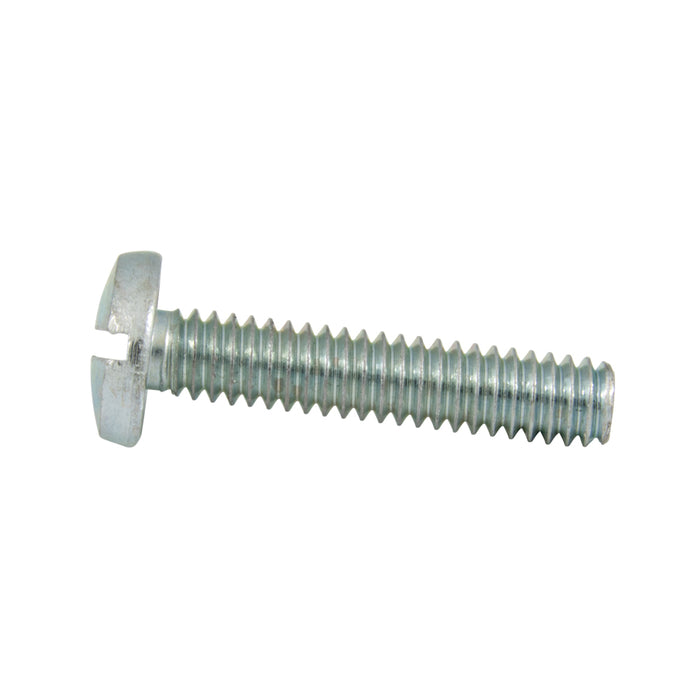 Machine Screw, Binding Head, Slotted Drive, #10-32 UNF x 1" Length, Steel Zinc Plated