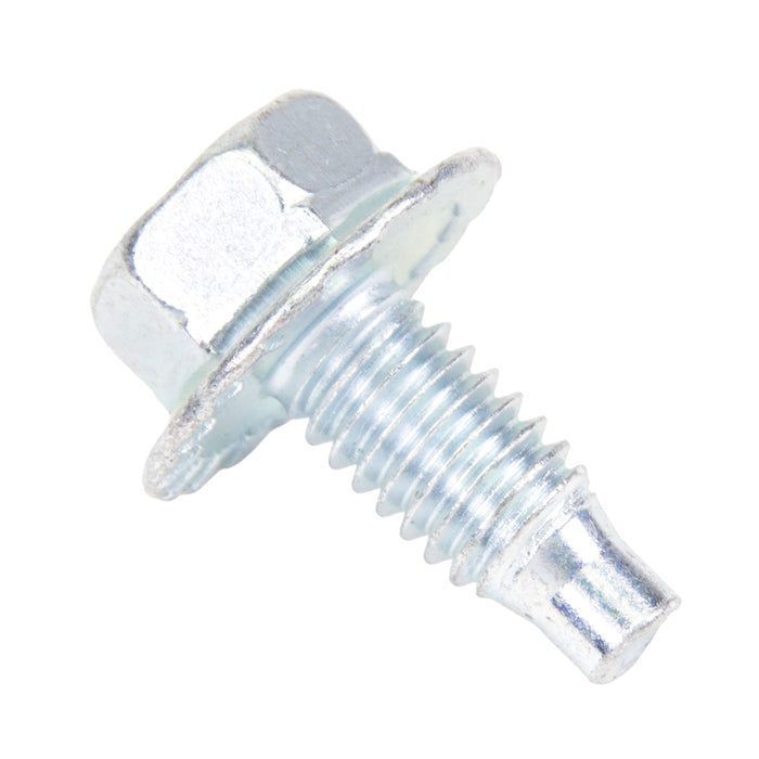 Machine Screw, Indented Hex Washer Head, Unslotted Drive, 5/16"-18 UNC x 3/4" Length, Steel Zinc Plated or Cadmium by Spaenaur Inc.