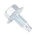 Machine Screw, Indented Hex Washer Head, Unslotted Drive, 5/16"-18 UNC x 3/4" Length, Steel Zinc Plated or Cadmium by Spaenaur Inc.