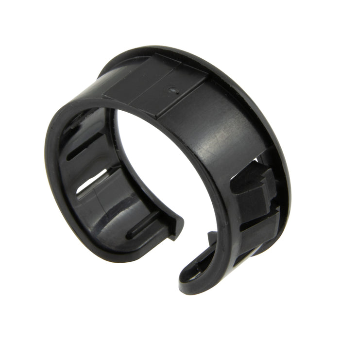 Snub Bushing for 1/8" Cable DIA., (Mounting Hole .375" DIA x .125" Max THK) 6/6 Nylon Black by Spaenaur Inc.