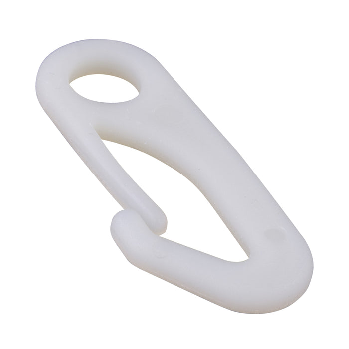 Mousqueton à drapeau pour cordon, jusqu'à 3/8 po de diamètre, nylon naturel, par Spaenaur Inc.