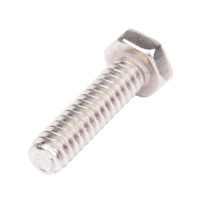Machine Screw, Hex Head, Unslotted Drive, #10-24 UNC x 1" Length, Stainless Steel