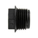 Bouchon fileté pour tuyau, tête carrée à bride 3/4 po-14 NPT, polyéthylène haute densité, couleur noire, par Spaenaur Inc.