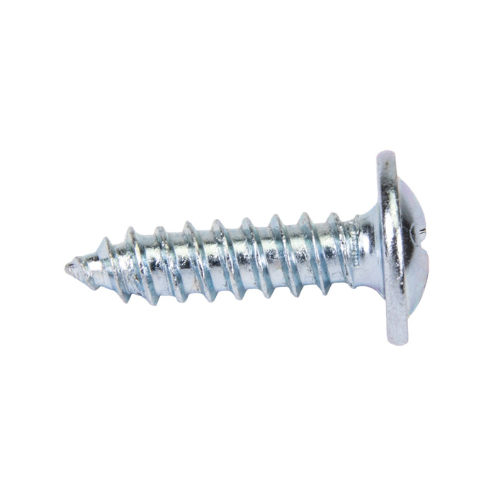 Tapping Screw, Round Washer Head Phillips Drive, Type AB, #8 x 5/8" Length, Low Carbon Steel Trivalent Zinc Plated by Spaenaur Inc.