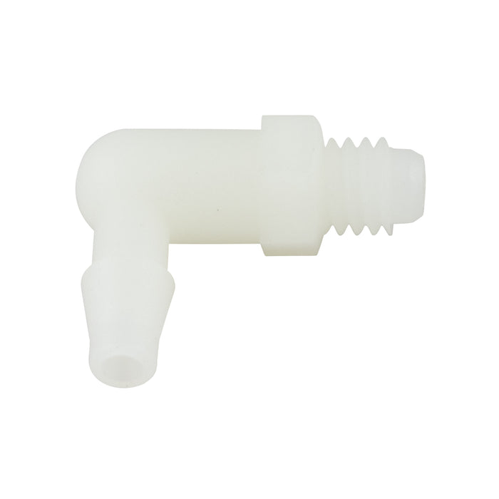 Raccord miniature cannelé pour tube de 1/8 po de diamètre intérieur (10-32 UNF) en nylon par Spaenaur Inc.