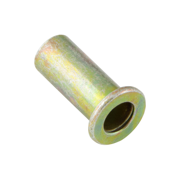 Rivkle Blind Rivet Nut Flat Cylindrical Head Closed End Keyless M4 x .25 - 1.00 Grip Range Steel Zinc Dichromate