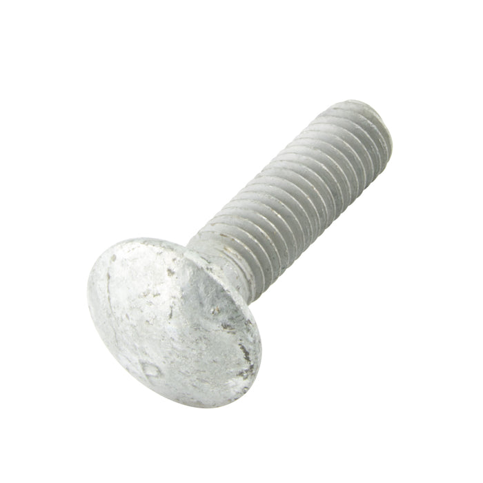 Carriage Bolt, Round HD Square Neck 5/8"-11 UNC x 3" LG Full Thread Steel Hot DIP Galvanized Finish ANSI B18.5-1978