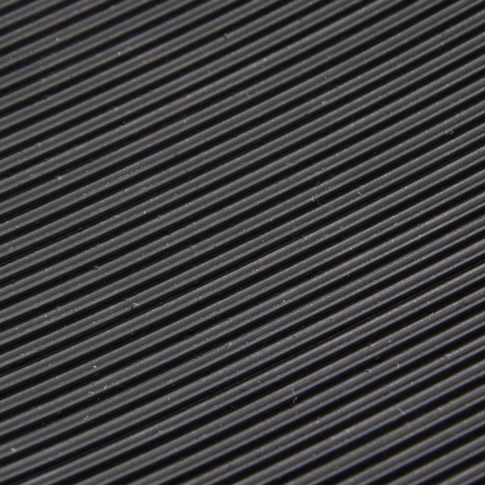 Rubber Matting,Corrugated Black, Narrow Ribbed 36" Wide x 1/8" Thick x 0.08" Ribb 25 Yds/Roll by Spaenaur Inc.