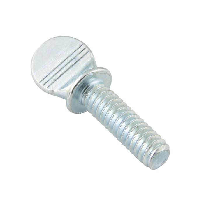 Thumb Screw, Spade Head W/Shoulder #10-24 UNC x 3/4" LONG Low Carbon Steel Zinc Plated by Spaenaur Inc.