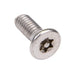 Security Screw, Flat Head Spanner Drive, #10-32 UNF x 3/4" Length, Stainless Steel by Spaenaur Inc.