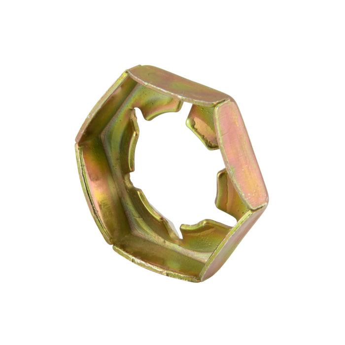 Écrou de blocage à rondelle hexagonale type 1/4 po - 20 UNC, 13/16 po de diamètre extérieur, rondelle en acier mécaniquement zinguée par Spaenaur Inc.