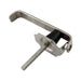 Poignée verrouillable, tige carrée lisse, 3 goujons de fixation (1/4"-20). Poignée de 6,5 po, série 300 en acier inoxydable, finition polie brillante par Spaenaur Inc.