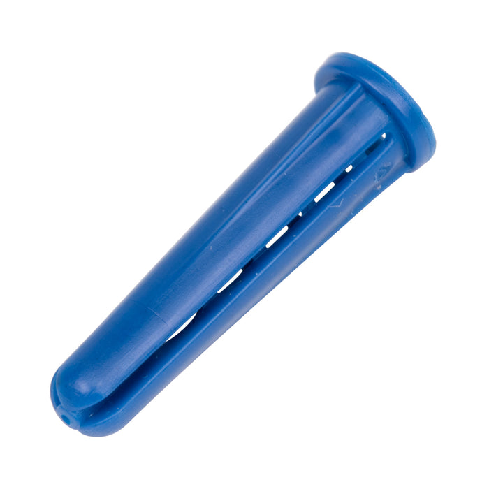 Conical Screw Anchor, Plastic Blue, #14-16 x 1 3/8", Drill Size 5/16" by Spaenaur Inc.