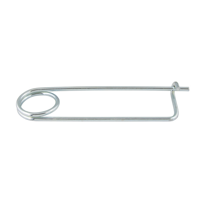 Safety Pin (.148" Wire Diameter) 5 3/4" O/A LG, 3 3/4" Throat LG, 1 1/8" IW Steel Trivalent Zinc Plated by Spaenaur Inc.