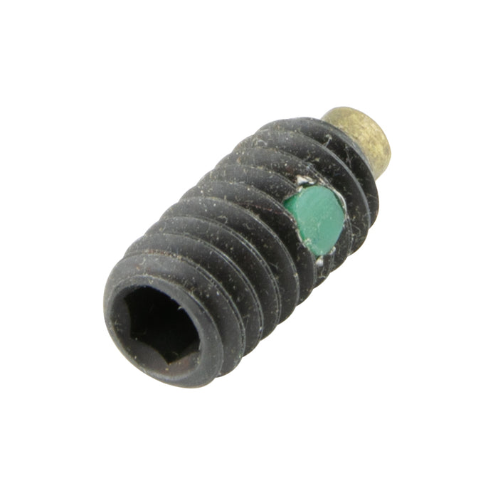 Hex Socket Set Screw with Brass Tip & Nylon Pellet Insert 3/8"-16 UNC x 1/2" LONG Alloy Steel